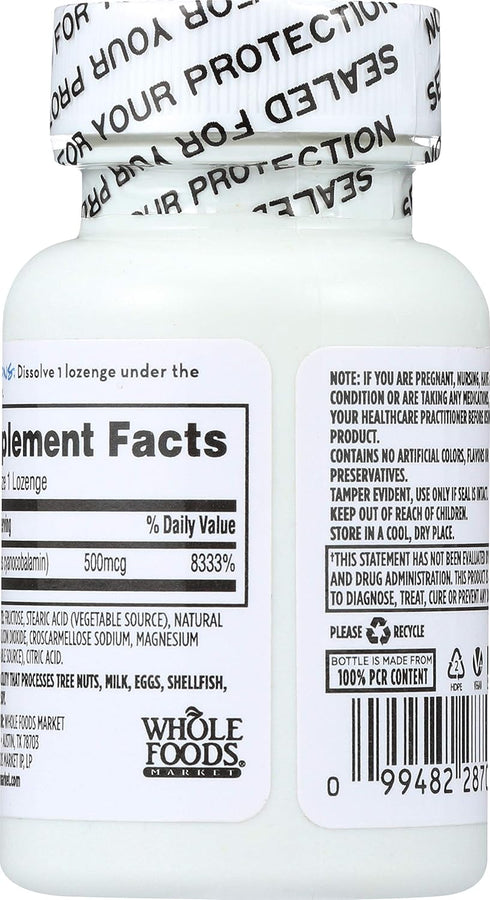 365 Everyday Value, Vitamin B12 500mcg Lozenges, 100 ct...