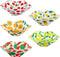 Microwave Bowl Holders Set of 5, Microwave Safe Hot Bowl Holder Multipurpose Heat Resistant Fruit Geometric Pattern Bowl Pot Holder Polyester Spon...