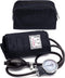 Santamedical Adult Deluxe Aneroid Sphygmomanometer - Professional Blood Pressure Monitor with Adult Black Cuff and Carrying case (Light Black)...