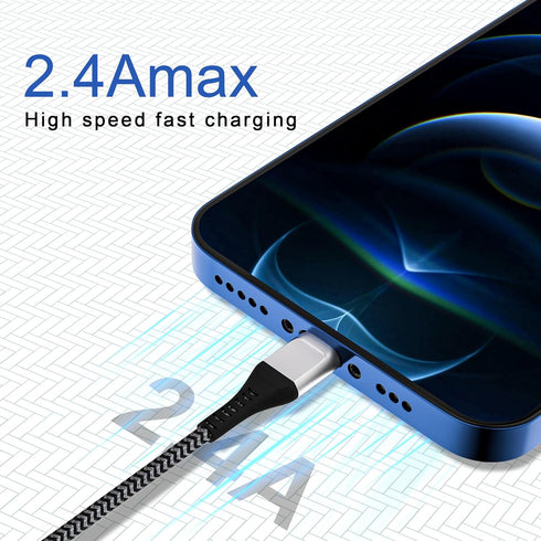 iPhone Charger Cord,3 Pack iPhone Charger 3ft, 3 Foot iPhone Cable Compatible with iPhone14/ 13/13 Pro/13 Mini/12/12 Mini/12 Pro/11/11 Pro/11 Pro ...