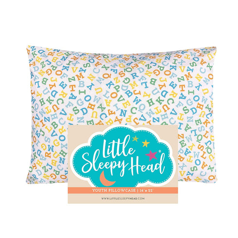 Little Sleepy Head Youth Pillow Case - 100% Made Cotton & Hypoallergenic Pillow Case - Snug Fit Envelope Pillowcase Enclosure - Youth Pillow 16x22...