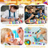 12 PCS Mini Acrylic Paint Set,Washable Filled Paint Sets for Kids & Adults,Mini Paint Set with 8 Vivid Colors & Paint Brushes,Kids Paint Bulk Set ...