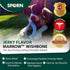 Sporn Durable Marrow Wishbone Dog Chew Bones for Aggressive Chewers, Jerky Flavor Dog Chew Toys for Large Dogs, Gluten-Free & Non-Toxic, Medium/La...