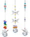 H&D HYALINE & DORA Crystal Suncatcher Window Hanging Ornament Crystals Ball Prism Rainbow Maker Butterfly Decor Pendant Set for Home Garden...