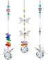 H&D HYALINE & DORA Crystal Suncatcher Window Hanging Ornament Crystals Ball Prism Rainbow Maker Butterfly Decor Pendant Set for Home Garden...