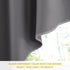 NICETOWN Half Window Kitchen Tier Curtains- Tailored Scalloped Valance/Swags for Basement/Bedroom(One Pair, 36 by 36-inches Each Panel, Grey)...