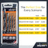 5 pcs Wood Drill Bit Set metric for Hard and Soft Wood - Extra Sharp Edges for Precise Holes and Effortless Drilling - Durable Drill Bit Kit for F...