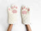 Cricket & Junebug Oven Mitts Cat Paws - White and Pink...