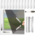 Magnetic Window Screen, Adjustable DIY Window Net Max 59” x 51” with Innovative Magnetic Fastener, Fiberglass Fine Mesh, Window Mesh with 12 Magne...