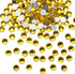 Glue Fix Crystal Flatback Rhinestones Glass Diamantes Gems for Crafting Nail Art Crafts Decorations Clothes Shoes 3.2mm (ss12 1440pcs, Citrine)...