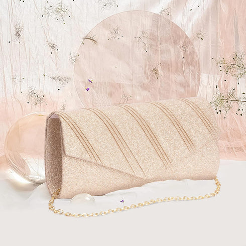 Larcenciel Women's Evening Handbags, Glitter Envelope Clutch Purses, Formal Ladies bag for Date Night Out Party,8.7×4.3x2.4in...