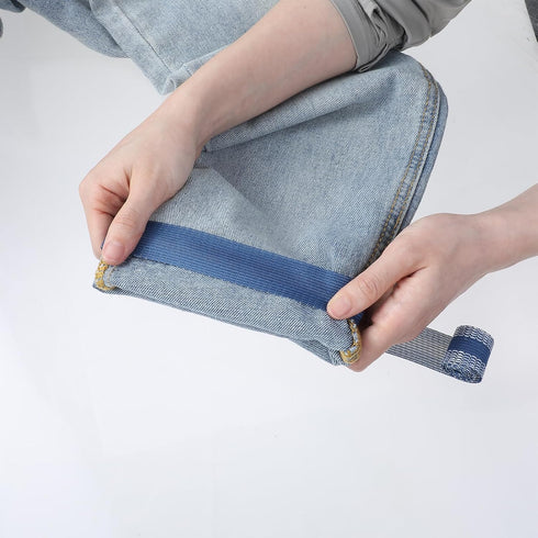 4PCS Hemming Tape for Pants, Iron On Fabric Tape Instant Hem Tape 2.5cm ×1m No Sewing Required Washable Self Adhesive Trousers Mouth Paste Edge Fa...