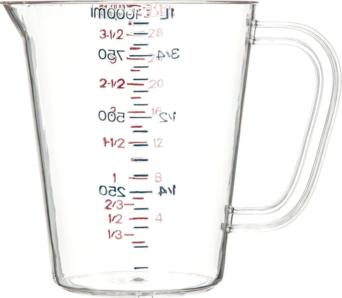Carlisle FoodService Products 4314307 Commercial Plastic Measuring Cup, 1 Quart, Clear...