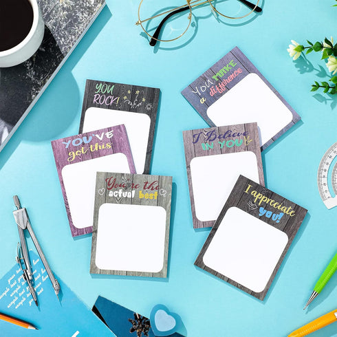 24 Pieces Modern Appreciation Sticky Notes 3 x 4 Inch Funny Inspirational Sticky Note Motivational Memo Pads Cute Positive Note Pads School Office...