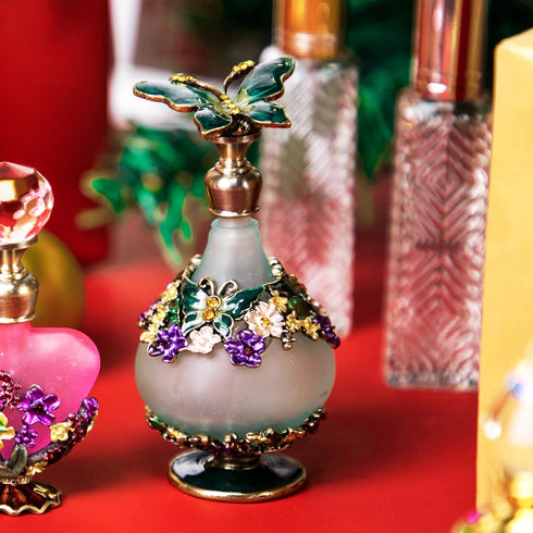 H&D HYALINE & DORA H&D Retro Mini Green Butterfly Perfume Bottle 24ml...