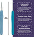 The Quilted Bear Crochet Hooks - Soft Grip Silicone Rubber Handle Crochet Hooks for Knitting & Crochet (6.5mm)......