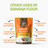 LiveKuna Organic Banana Flour - Gluten Free All Purpose Flour Alternative For Baking & Cooking Recipes - Grain Free Vegan Banana Flour, Rich In Fi...