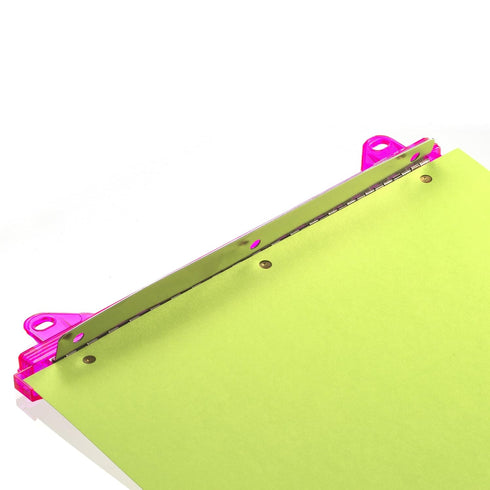 Officemate Ring Binder Punch, 3 Sheet Capacity, Comes in Assorted Colors - Pink/Teal/Smoke(90112)...