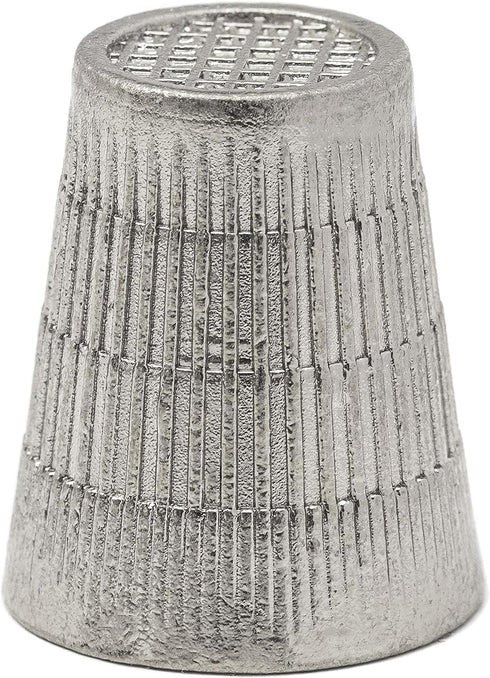 Thimbles for Hand Sewing - Silver Hand Quilting Thimble - Metal Finger Protector for Sewing, 24mm x 20mm...