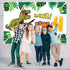 Rawr I'm 4 Backdrop Banner - 4th Dinosaur Birthday Decorations Party Supplies for Boys - 3.9 x 5.9ft...