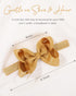 jollybows 40pcs Baby Girls Grosgrain Ribbon Hair Bows Headbands 4" Elastic Hair Band Hair Accessories for Infants Newborn- Natural Color Set...