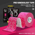 OK TAPE Uncut Kinesiology Tape Roll, Pro Adhesive & Water-Resistant k Tape, for Pain Relief, Muscle Support, Versatile Kinetic Tape, 2" x 16.4'-Pi...