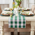 DII Buffalo Check Collection, Classic Farmhouse Table Runner, 14x72, Green & White...