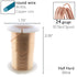 The Beadsmith Wire Elements 24-Gauge Lacquered Tarnish-Resistant Copper Wire for Jewelry Making, 30 Yard, 27.43 Meter Spool (Rose Gold)...