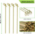 100 PCS Cocktail Picks, 4.7 Inch Toothpicks for Appetizers, Natural Bamboo Knot Skewers, Mini Food Sticks, Fancy Tooth Picks for Drinks,Fruit,Char...