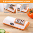Knife Sharpener Professional 2-Stage Electric Knife Sharpener, Black, Knife Sharpener for a wide range of kitchen knives with quick sharpening and...