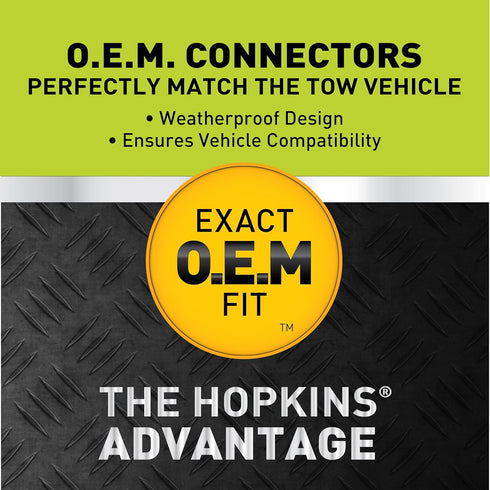 Hopkins Towing Solutions Endurance 40950 Multi-Tow 7 Blade and 4 Flat Vehicle Wiring Kit, Black...
