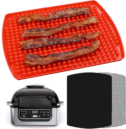 Air Fryer Reusable Liner Accessories for Ninja Foodi Grill 5-in-1 AG301, 4qt Ninja Foodi Accessories, Heat Resistant Liners, Food Safe, Easy Clean...