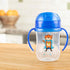 Dr. Brown's Milestones Soft Spout Sippy Cup with Handles, Blue Tiger Hero, BPA-Free, 9 oz/270 mL, 9m+...