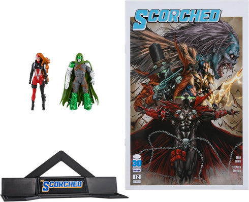 McFarlane Toys - Spawn Page Punchers 2pk She Spawn and Curse 3in Action Figures with Comic...