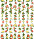 Miracliy 8Pcs 66FT Flower Garland, Orange and Champagne Artificial Rose Floral Vines Fake Hanging Spring Flower Garland for Wall Backdrop Wedding ...