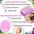 Cradle Cap Treatment Kit for Baby Girl | Baby Cradle Cap Brush for Babies - Baby Bath Essentials | Cradle Cap Comb & Baby Bath Sponge (Pink 6-Pack...