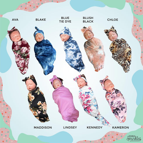 Newborn Swaddle - Adjustable Infant Swaddle Blankets Wrap for Baby Boy Girl, Motif Cotton Sleepsack, Baby Swaddles 0-3 Months...