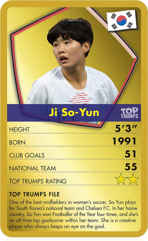 Top Trumps Card Game Stars of Womens Soccer - Family Games For Kids and Adults - Learning Games - Kids Card Games for 2 Players and more - Kid War...