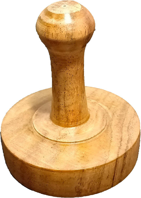 Wooden Potato Masher Wooden Food Masher Vegetable Smasher Roti Chapati Presser Roti Bhakri Or Khakara on Tava Presser Crusher...