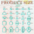 TAINSKY Polymer Clay Cutters Set, 25 Shapes Clay Earring Cutters with 145 Earrings Accessories for Polymer Clay Jewelry Making...