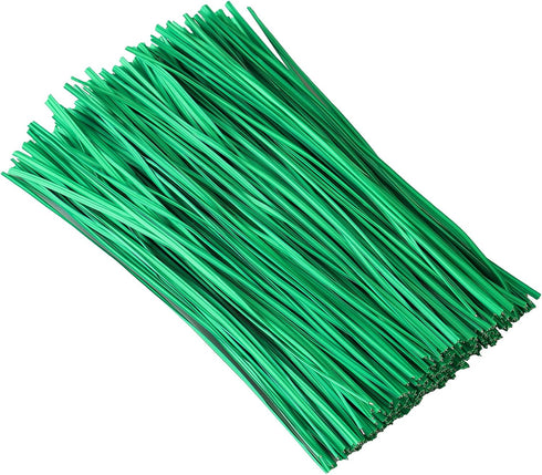 300 pcs 5 inch Green Plastic Twist Ties, Cable Ties, for Bags, Gardening Tools...
