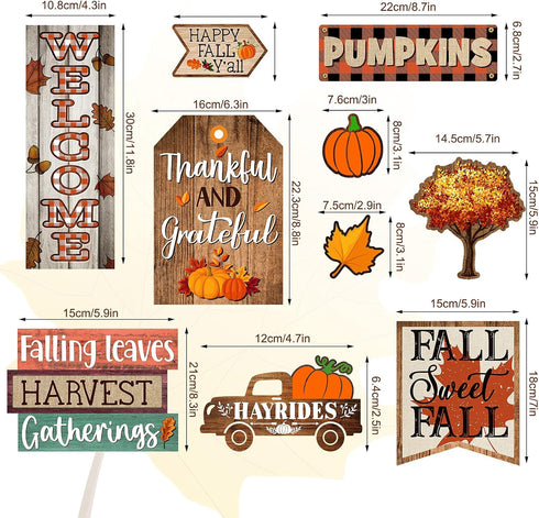 29 Pieces Home Sweet Classroom Fall Bulletin Board Decorations Welcome Pumpkins Happy Fall Thanksgiving Borders Decor Cutouts Accents for Autumn H...