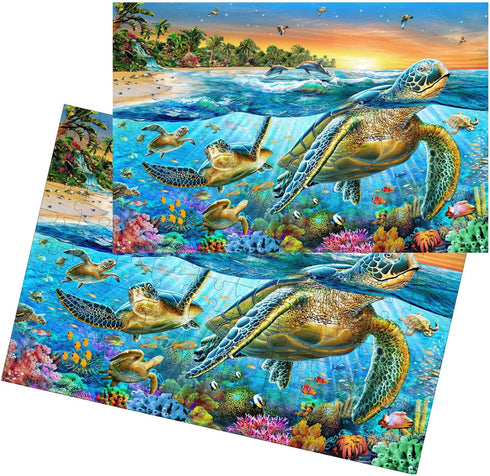 Puzzles for Kids Ages 4-6 8-10 Year Old - Underwater World,100 Piece Puzzle for Toddler Children Learning Educational Puzzles Toys for Boys and Gi...