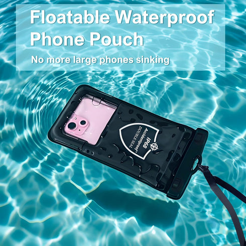 AiRunTech Floating Waterproof Phone Pouch,Waterproof Phone Case with Lanyard Protector for iPhone 16 15 14 13 12 Pro Max,Waterproof Cellphone Bag ...