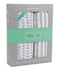 Ely's & Co. Patent Pending Waterproof Bassinet Sheet, No Need for Bassinet Mattress Pad Cover, 2 Pack Neutral Taupe Grey Splash & Stripes,for Baby...