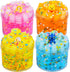 Slime Kit - 4 Pack Jelly Cube Crunchy Slime Kit, with Mermaid, Ice Cream and Teddy Bear Cute Charms, Soft & Non-Sticky Clear Crunchy Slime, Slime ...