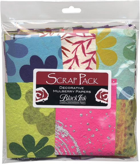 Graphic Products Mulberry Paper Scrap Pack by Black Ink Papers, Assorted (SP-100)...