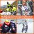 6 Pack Emergency Mylar Blanket, Emergency Blanket Space Blanket Survival Rescue Insulating Reflective foil kit Outdoors Hiking Camping Blanket Per...