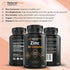 Zinc Supplement Complex with Copper and Vitamin C - Natural Flow 3X Zinc Carnosine, Bisglycinate Chelate, and Orotate, Chelated Zinc Copper, Easy ...