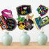 Blulu 80s Party Decorations, 80s Theme Birthday Party Supplies Banners Door Cover Photo Booth Props Hip Hop Backdrop Table Background...